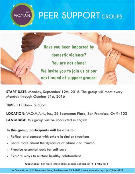 Support Group Flyer Template